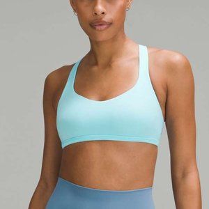 NEW Lululemon Free to Be Wild Bra Size 6 Cyan Blue
